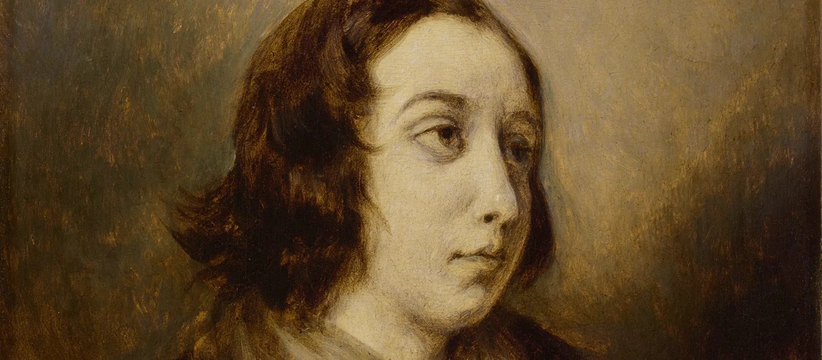Portrait de George Sand - Eugène Delacroix, 1834.