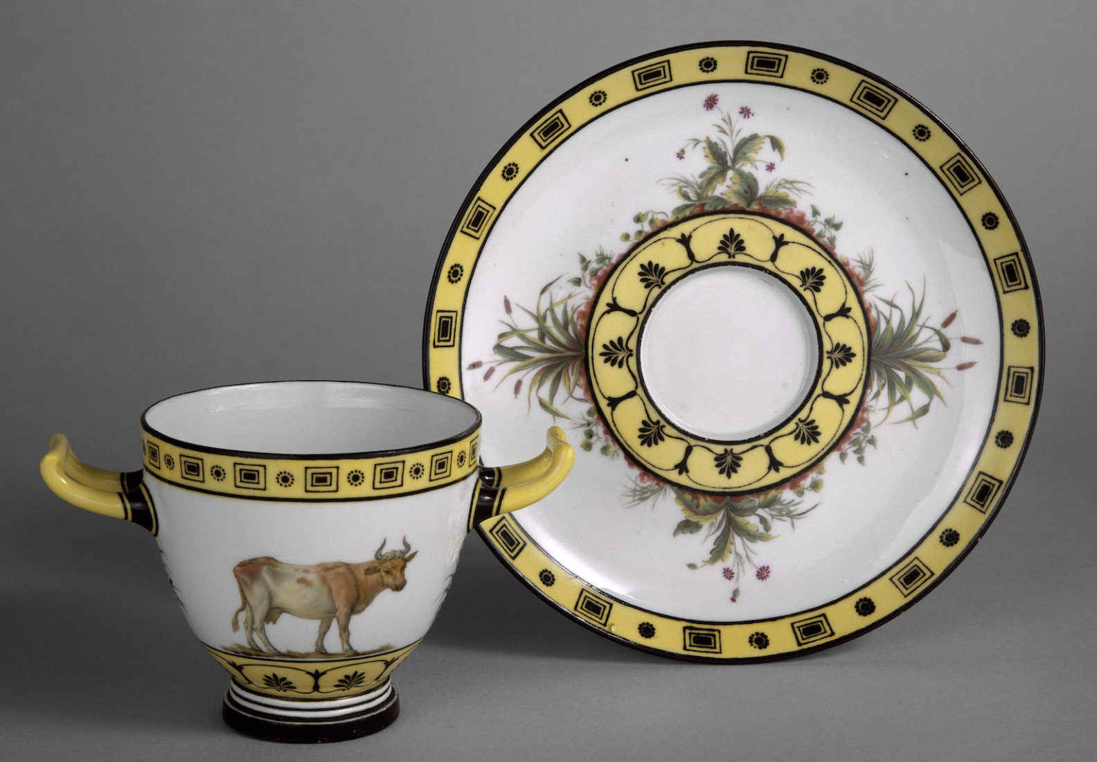 Service pour la laiterie de Rambouillet. Gobelet et anse, © GrandPalaisRmn (Sèvres 
