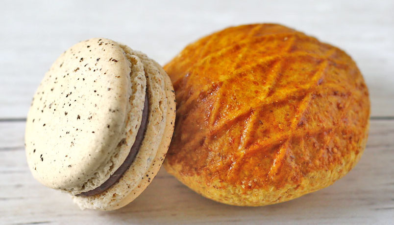 macaron Amarella ganache gingembre