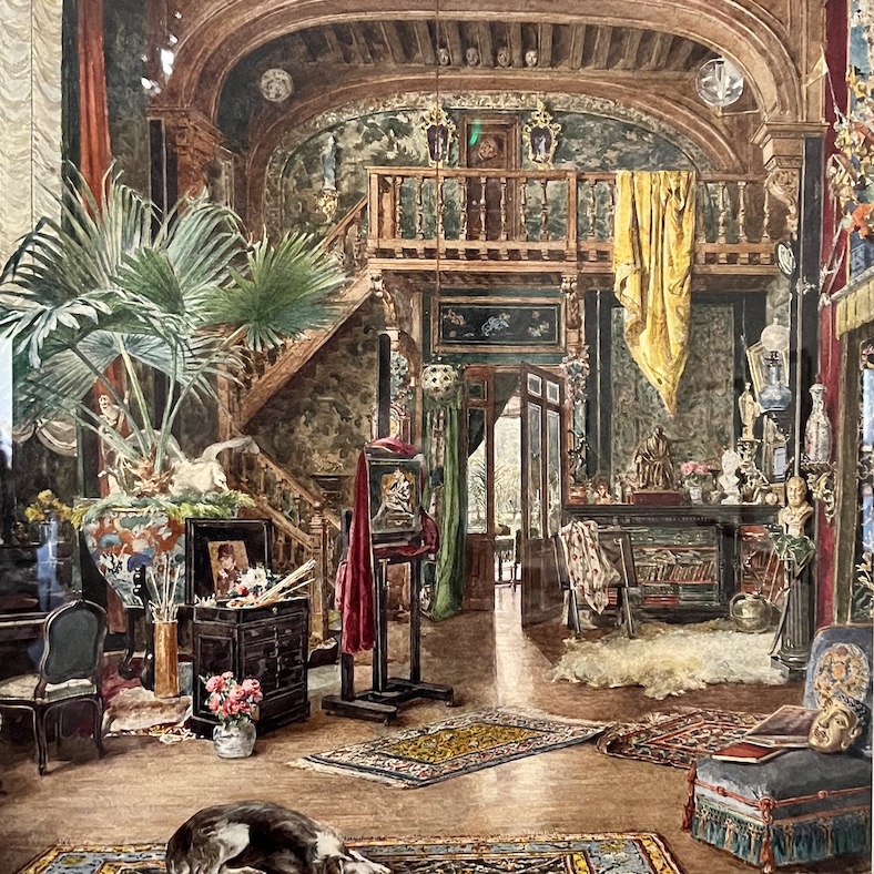 Sarah Bernhardt vue de son appartement