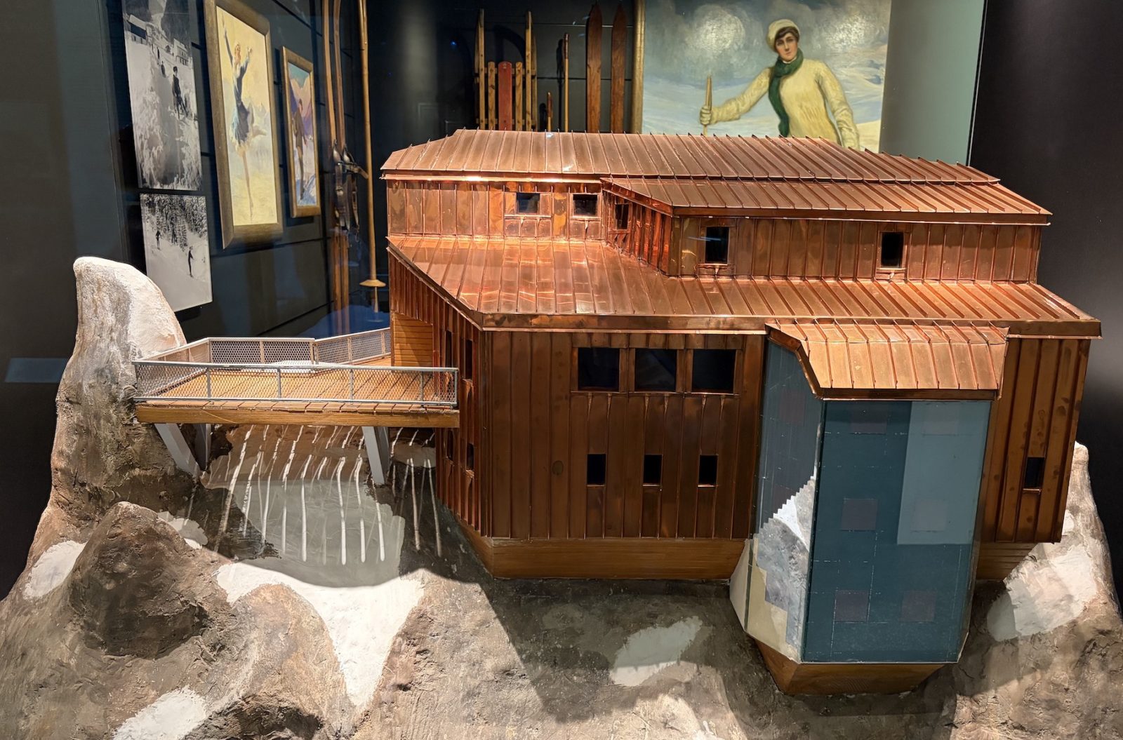 Musée du Mont Blanc Chamonix  maquette refuge