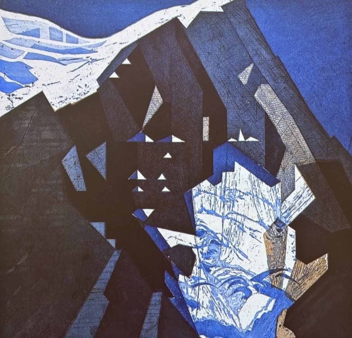 Musée du Mont Blanc Chamonix  Peinture peinture mont blanc bleu 