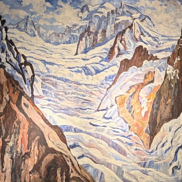 Musée du Mont Blanc Chamonix  peinture mont blanc moderne 