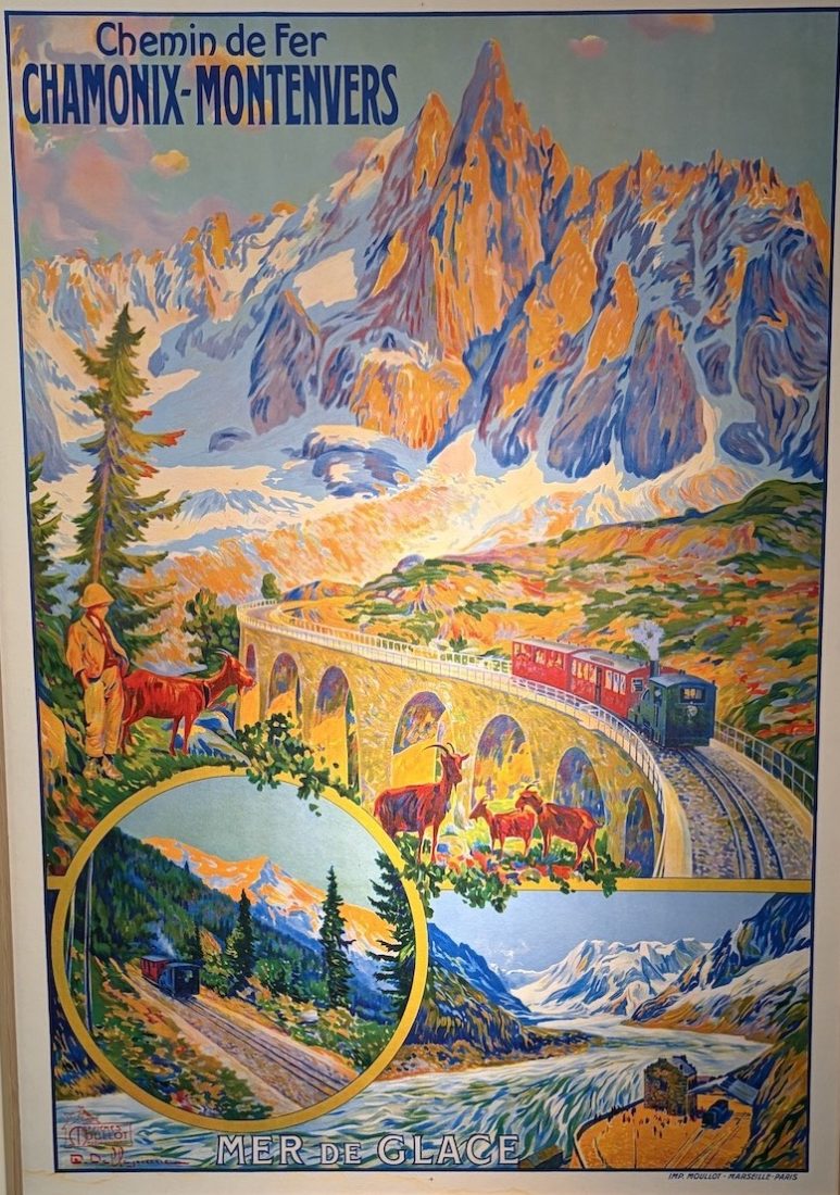 Musée du Mont Blanc Chamonix  Affiche Montenvers