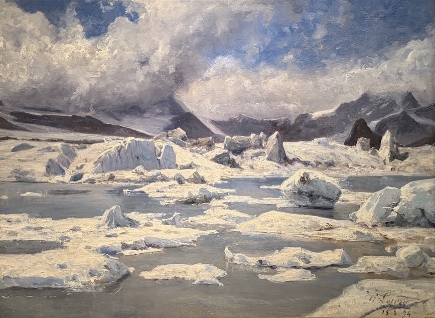 Chamonix Musée   Gabriel Loppé peinture Mont Blanc  