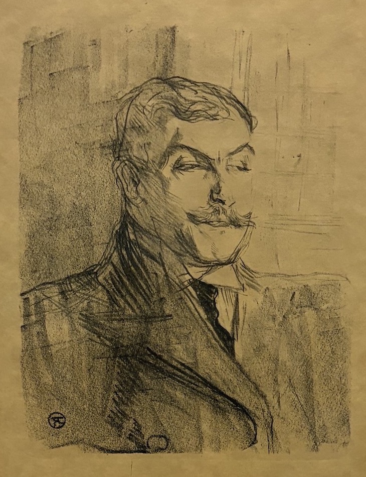 Lucien Guitry, Lithographie, Henri de Toulouse-Lautrec