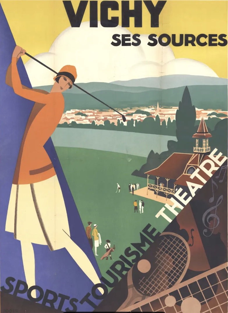 vichy ville sportive Affiche golf