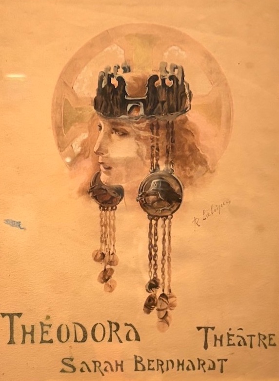 Theodora coiffe bysantine de Sarah Bernhardt
