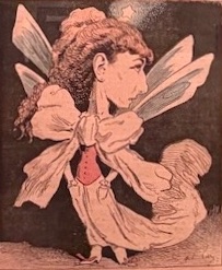 Sarah Bernhardt André Gil caricature