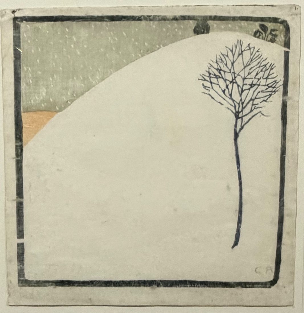 Cuno Amiet Paysage d'hiver avec arbustes, 1905.