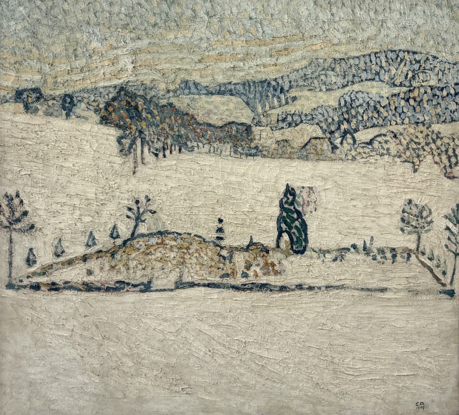 Cuno Amiet Paysage d'hiver, 1907.