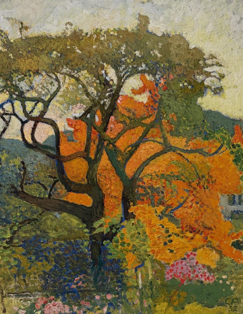 Cuno Amiet Fin d'été à la Oschwand dit aussi Le vieil arbre, 1952