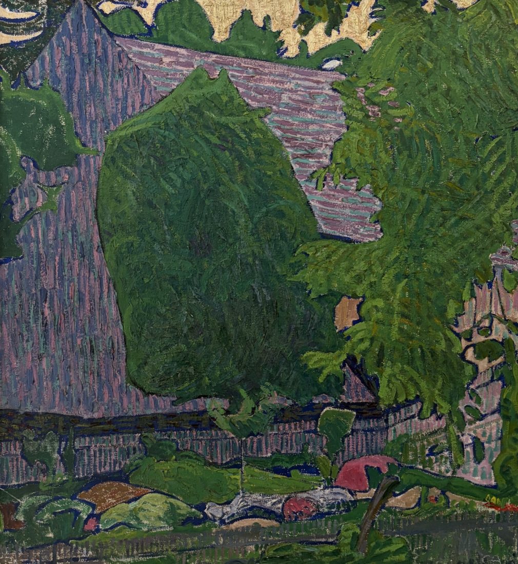 Cuno Amiet Le jardin de la ferme, vers 1907