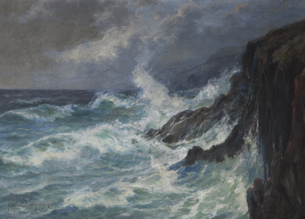 Holger Drachmann - Côte à falaises,