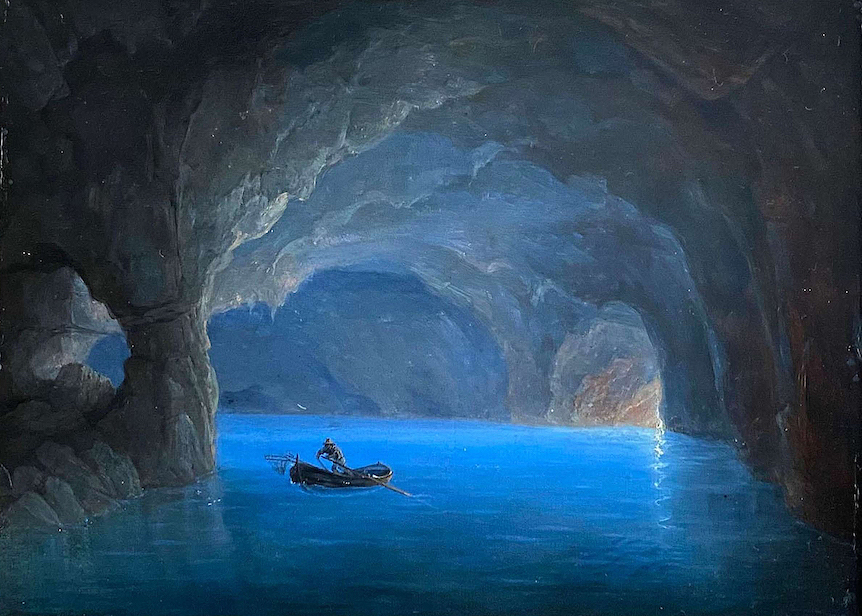 Friedrich Thöming - La grotte bleue,