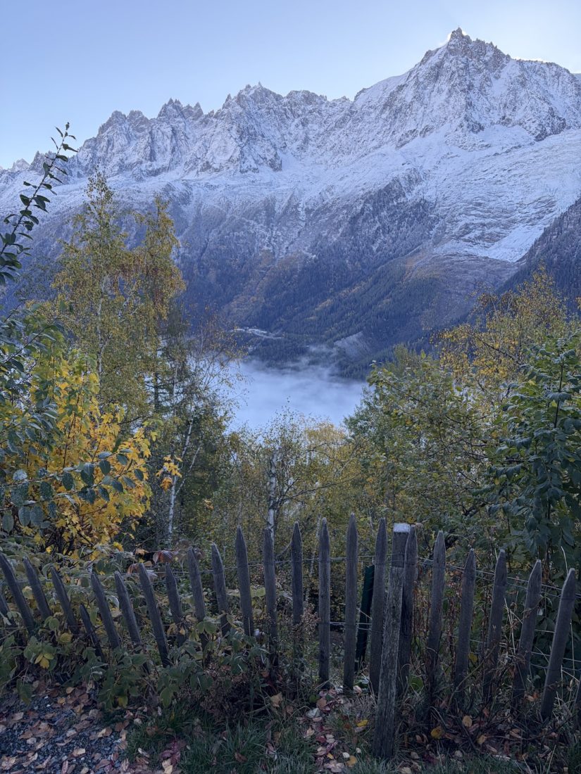 Parc de Merlet paysage chamonix et brouillard