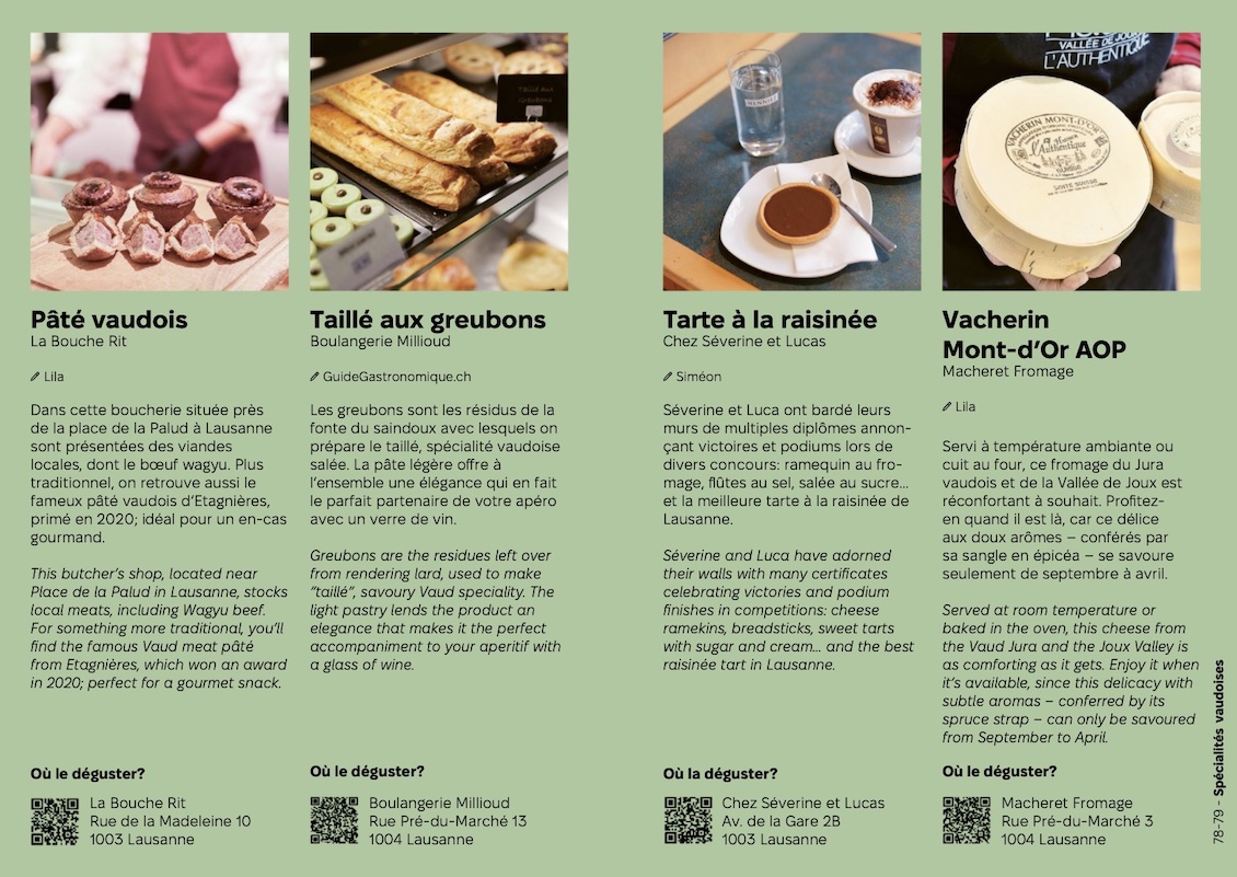 Guide Délicieux 2026-27 pâté vaudois, etc